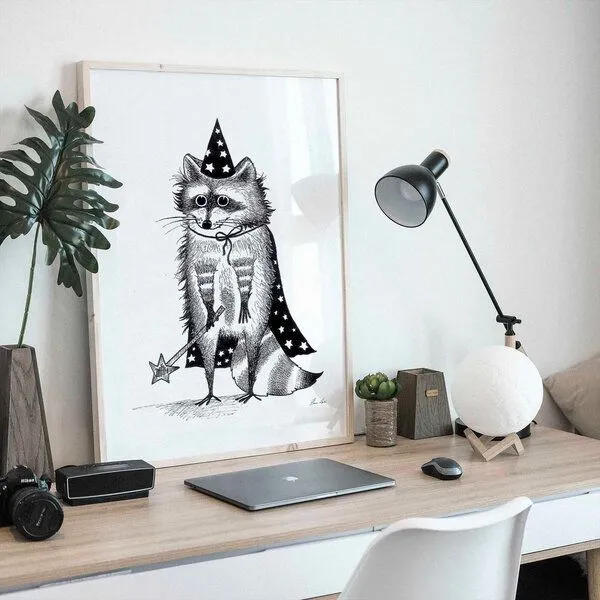 LIGARTI Kunstdruck »Zaubär« von LIGARTI | A4, A3 oder A2 | Wandbild | Poster | Kunst – Produktbild 1 von 4