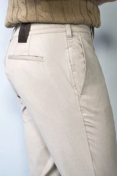 M 5 BY MEYER M 5 BY MEYER Chino mit Stretchbund, Beige (beige), – Produktbild 5 von 5