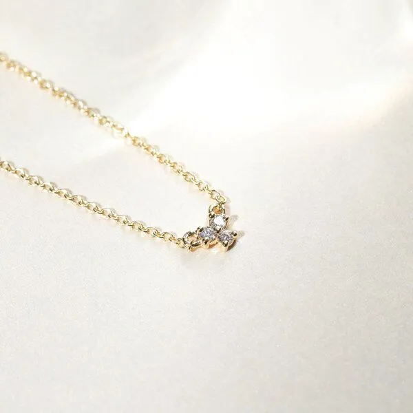 Eppi Eppi Halskette mit drei Lab Grown Diamanten Sharma – Produktbild 2 von 3
