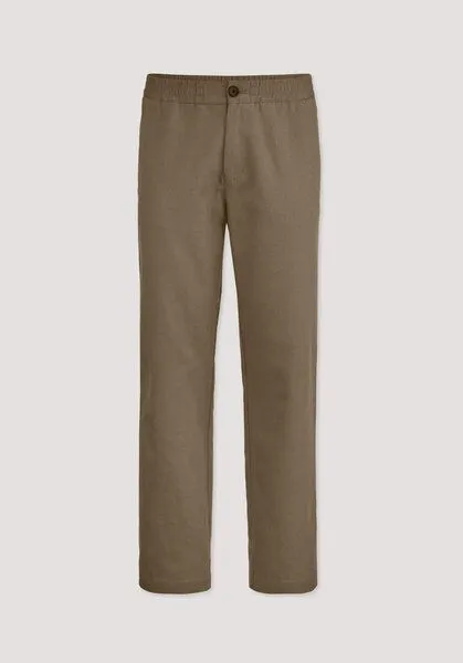 hessnatur hessnatur Hose ENEA Regular aus Bio-Baumwolle mit Leinen, Camel, – Produktbild 4 von 4