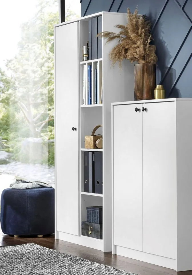 OTTO home Aktenschrank Licia viel Stauraum, Breite 81,5 cm, Weiß, – Produktbild 3 von 5