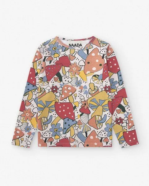 NAADA NAADA T-shirt Flying Mushrooms – Produktbild 2 von 4