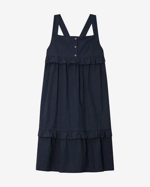 MATONA Matona Kleid | Frill Dress | aus Bio-Baumwolle | GOTS-zertifiziert, Navy, – Produktbild 4 von 4