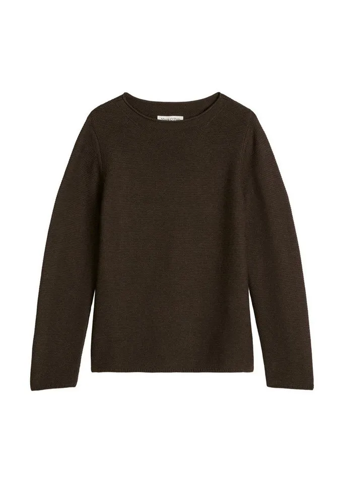 Marc O'Polo Marc O'Polo Strickpullover regular aus Organic Cotton, Braun, – Produktbild 5 von 5