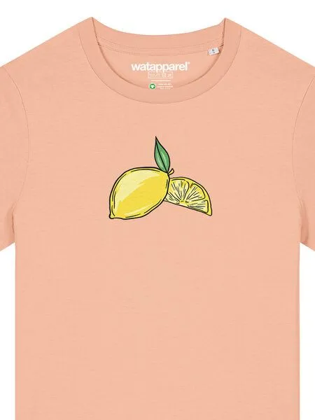 watapparel watapparel T-Shirt Frauen Lemon, Fraiche peche, – Produktbild 3 von 3