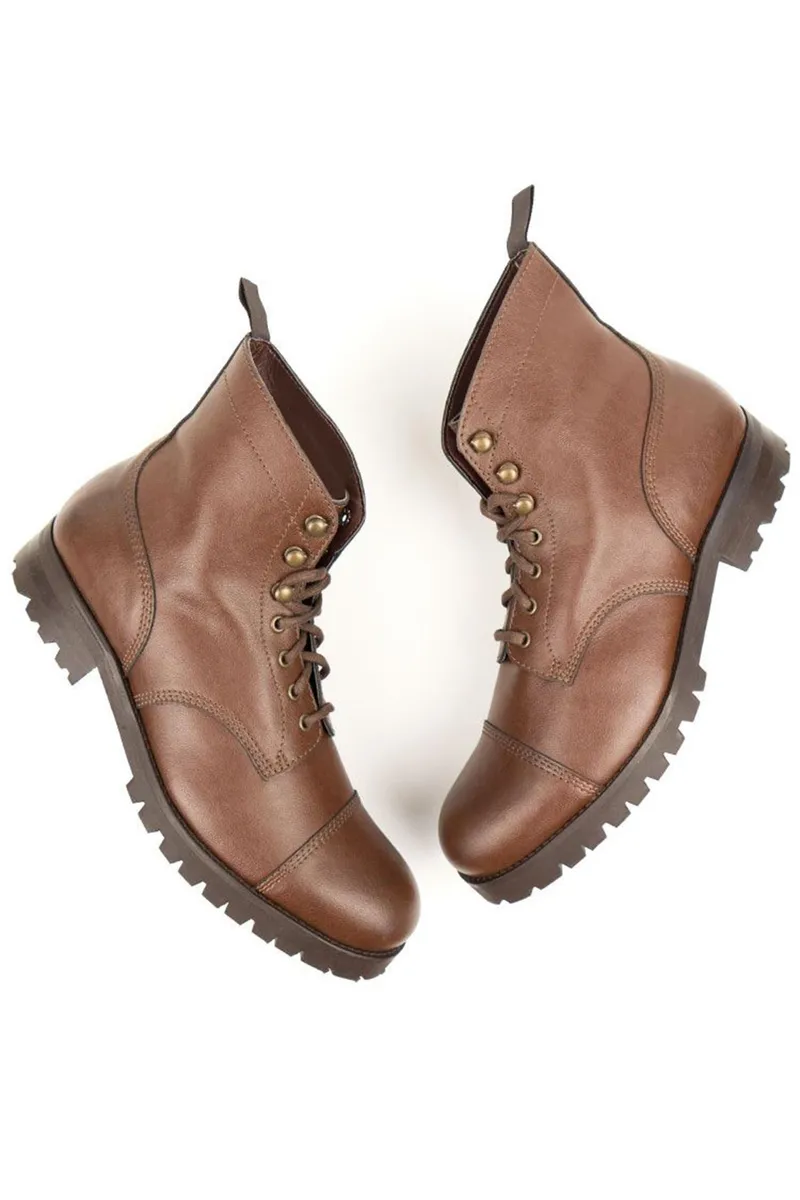 Will's Vegan Store Will's Vegan Store Herren vegan Arbeitsstiefel Braun, Braun, – Produktbild 1 von 4