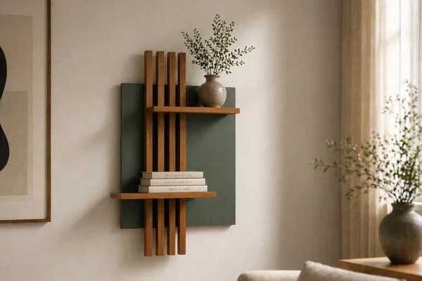 Living Oak Living Oak Wandregal Eiche No.05, Brown, – Produktbild 4 von 4