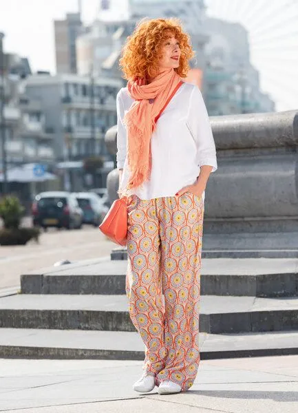 Heidekönigin Heidekönigin Weite Viskose Hose, Arktikblau, – Produktbild 1 von 3