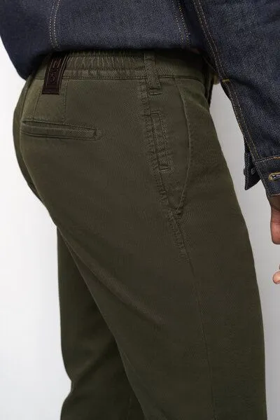 M 5 BY MEYER M 5 BY MEYER Sportliche Chino in Micro Struktur, Grün (dark green), – Produktbild 8 von 8