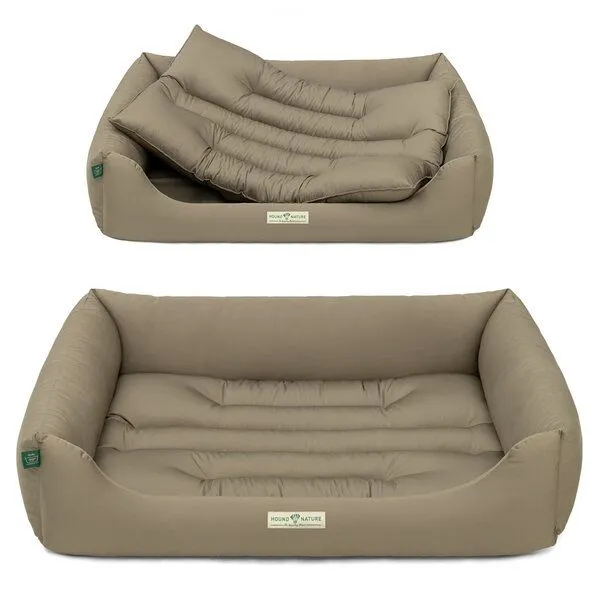 HOUND & NATURE HOUND & NATURE Öko Hundebett LUZERN, Taupe, – Produktbild 4 von 7