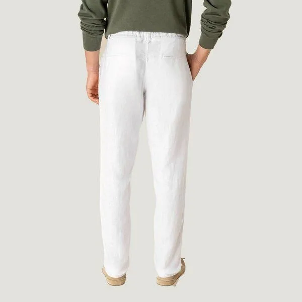 YTWOO YTWOO Herren Leinenhose, Weiß, – Produktbild 3 von 7