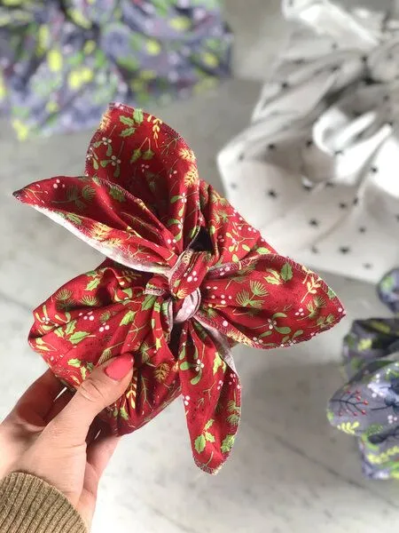 ever&again ever&again Furoshiki Tücher, Geschenkpapier aus Stoff, Dodo, – Produktbild 2 von 4