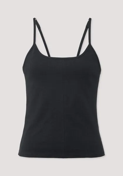 hessnatur hessnatur Top Fitted ACTIVE COMFORT aus Bio-Baumwolle, Schwarz, – Produktbild 4 von 4