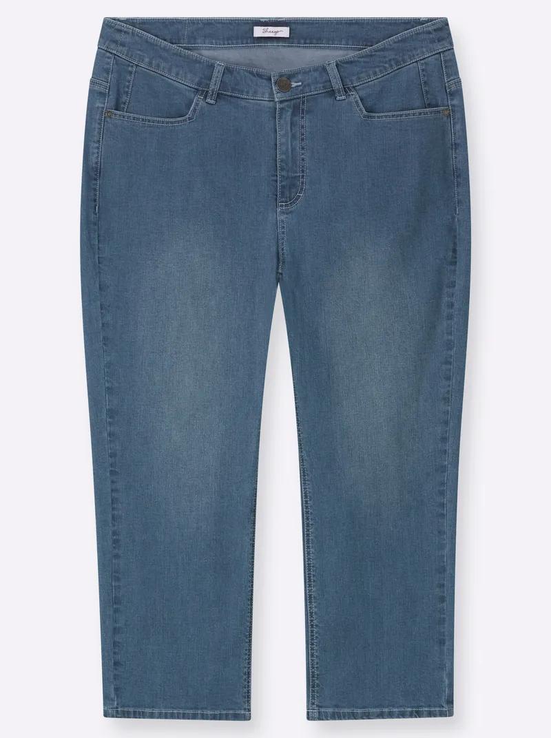 sheego Jeans blue-bleached, Blue-bleached, – Produktbild 1 von 2