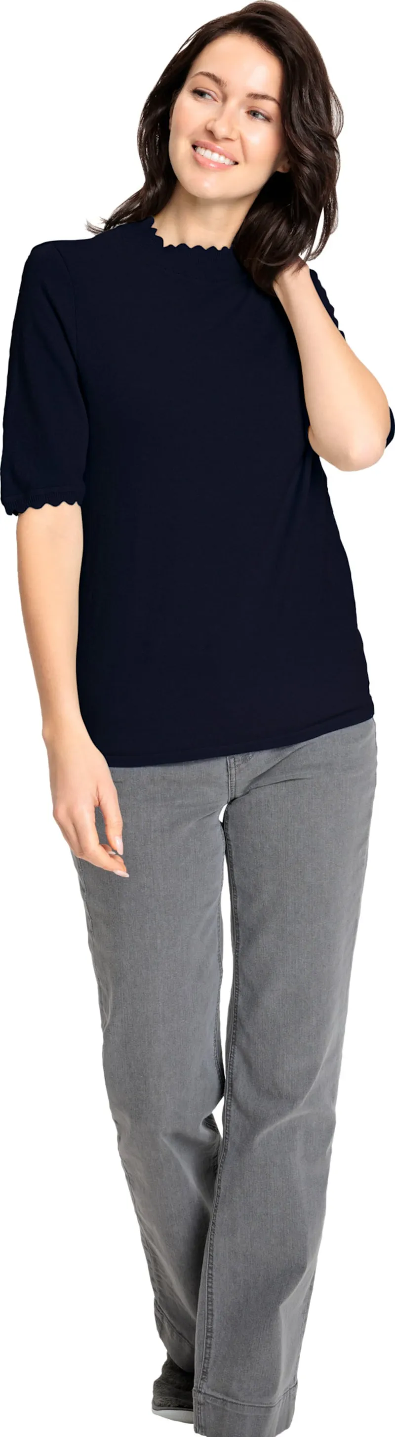 Witt Kurzarmpullover, Marine, – Produktbild 2 von 2