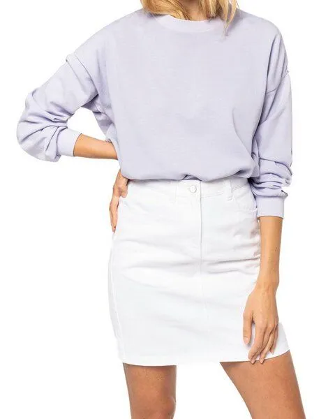 YTWOO YTWOO Unisex Oversized French Terry Sweatshirt aus 100% Bio-Baumwolle - Made in Portugal, Lila, – Produktbild 3 von 3
