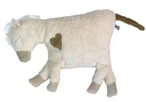 Pat und Patty Pat und Patty Kuschelkissen "Pferd", 100 % Baumwolle kbA, Weiß, – Produktbild 2 von 4