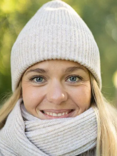 FUXBAU FUXBAU Merino Mütze, Beigemeliert, – Produktbild 2 von 4
