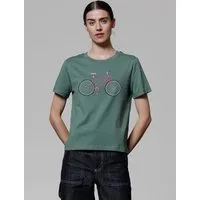 watapparel watapparel T-Shirt Frauen Pink Bike, Green bay, – Produktbild 1 von 1