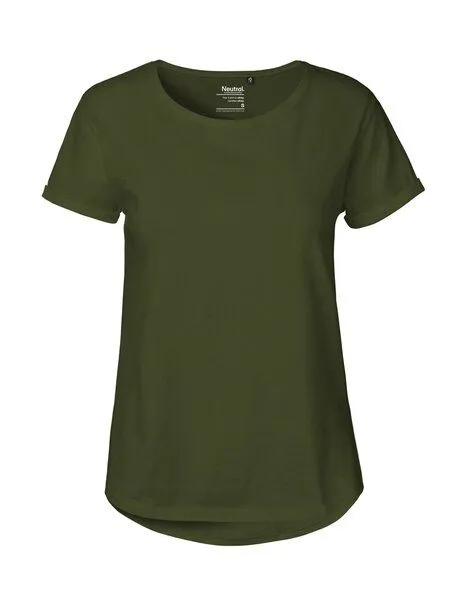 Neutral Doppelpack Neutral® Ladies Roll Up Sleeve T-Shirt, Military, – Produktbild 1 von 4