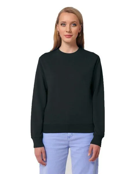 YTWOO YTWOO Essential Comfort: Unisex Terry Sweatshirt mit Rundhalsausschnitt, Schwarz, – Produktbild 3 von 3
