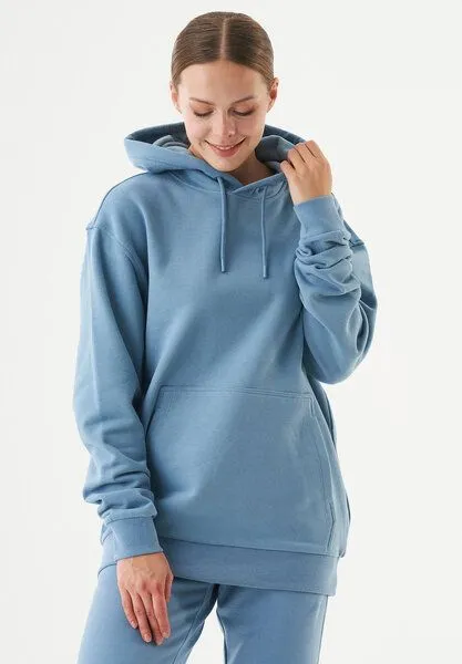 ORGANICATION ORGANICATION ESSENTIALS-HALKI-Unisex Soft Touch Hoodie aus Bio-Baumwolle, Steel blue, – Produktbild 3 von 3