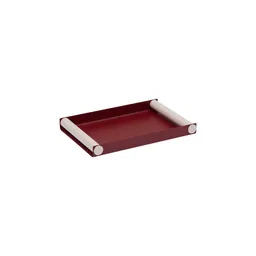 Design Letters Ray Tray Serviertablett – Mittel, Burgund/Pastellbeige – Produktbild 1 von 1