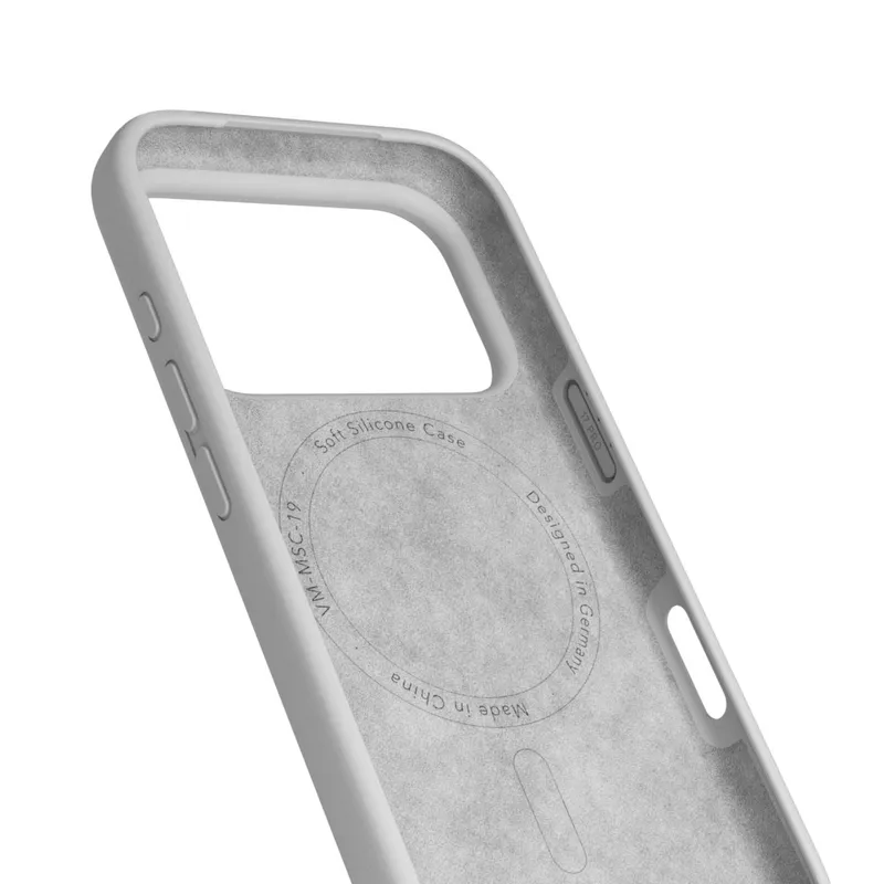 VONMÄHLEN Vonmählen Soft Silikon Case für iPhone 17 Pro Max Light Gray – Produktbild 2 von 4