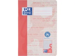 OXFORD OXFORD Recycling-Schulheft DIN A5, 16 Blatt, Lineatur 5 (kariert 5 mm), 90 g/m² – Produktbild 1 von 1