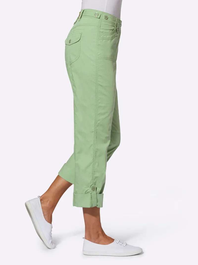 Witt Baumwollhose, Eucalyptus, – Produktbild 1 von 3