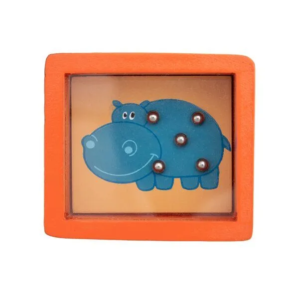 El Puente El Puente Geduldsspiel "Nilpferd" | Fair Trade & Handmade aus Sri Lanka, Blau, – Produktbild 1 von 1
