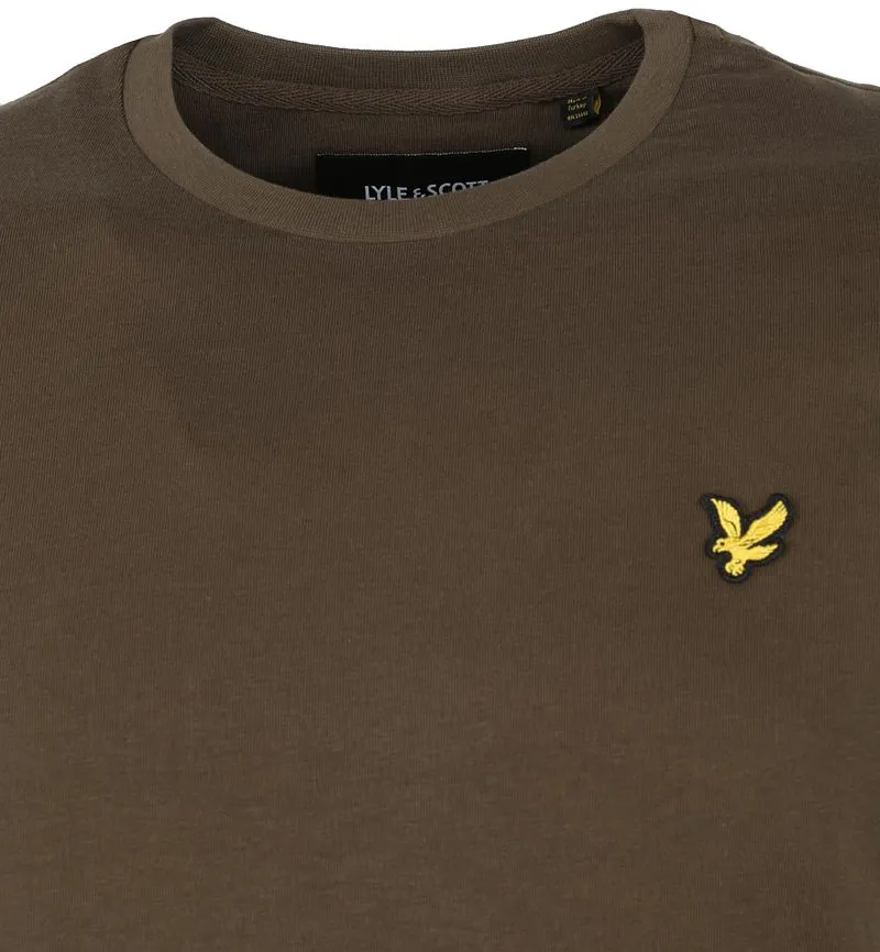 Lyle and Scott Lyle and Scott T-shirt Olive - Größe S, Dunkelgrün, – Produktbild 4 von 5