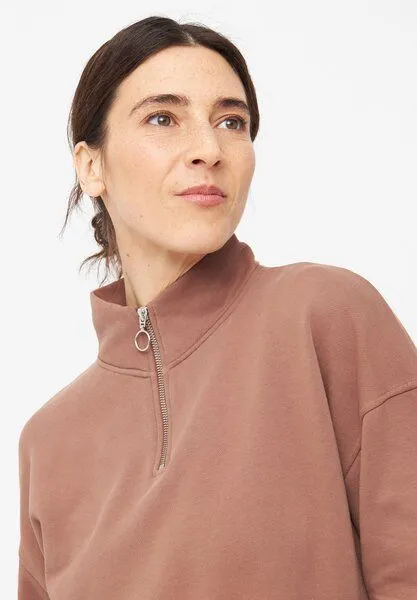 Givn Berlin Givn Berlin Troyer-Sweater DAKOTA aus Bio-Baumwolle, Braun, – Produktbild 4 von 4