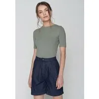 GreenBomb GREENBOMB Basic Lane - Sportliches Longsleeve aus LENZING TENCEL Mix / Fair & Vegan, Grün (olive), – Produktbild 1 von 1