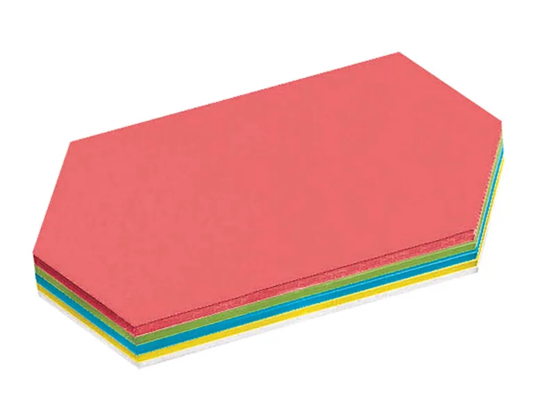 250 Blatt Moderatorenpapier Rhombus 20x9,5 (farbig sortiert) – Produktbild 1 von 1