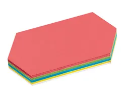 250 Blatt Moderatorenpapier Rhombus 20x9,5 (farbig sortiert) – Produktbild 1 von 1