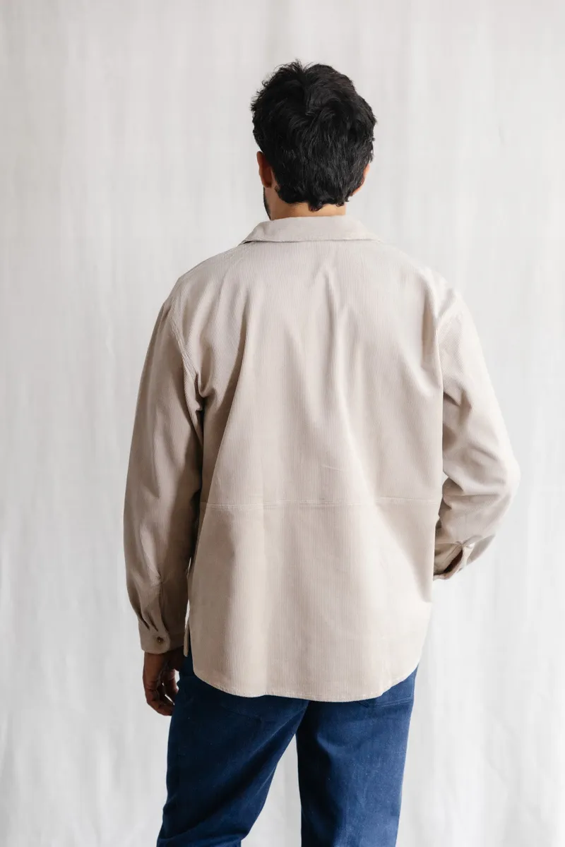 Jyoti - Fair Works Jyoti - Fair Works Herren vegan Überhemd Kalagi Beige, Beige, – Produktbild 2 von 2