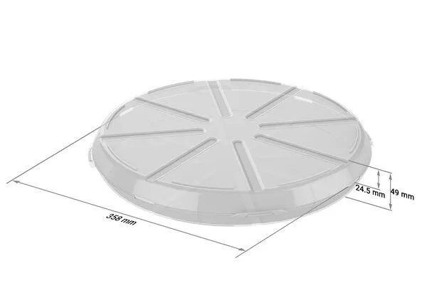 REuse REuse Pizzabox Verpackung - Essensbehälter, Transparent, – Produktbild 4 von 4