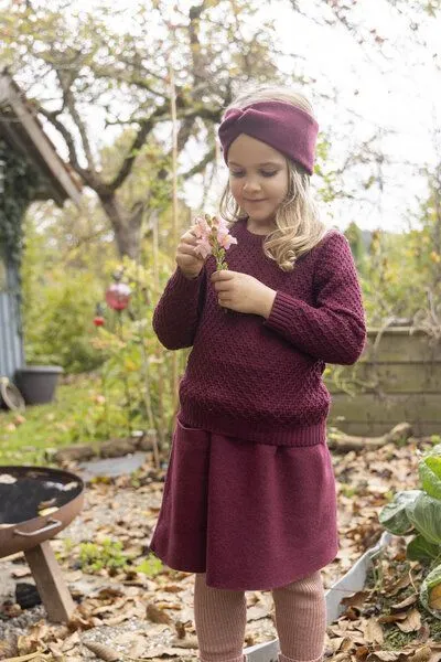 Disana Disana Kinder Aran Pullover kbT-Merinowolle, Anthrazit, – Produktbild 3 von 4