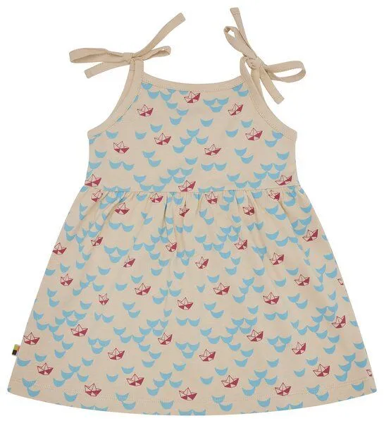 loud + proud loud + proud Babys & Kinder Kleid Druck, GOTS-zertifiziert, Vanilla(natur), – Produktbild 2 von 3