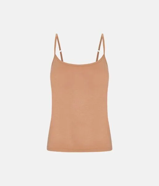 Copenhagen Bamboo 2 Tan Bambus Tops mit dünnen Trägern – Produktbild 2 von 2