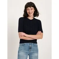 LANIUS LANIUS Kurzarm-Pullover, Onyx, – Produktbild 2 von 5