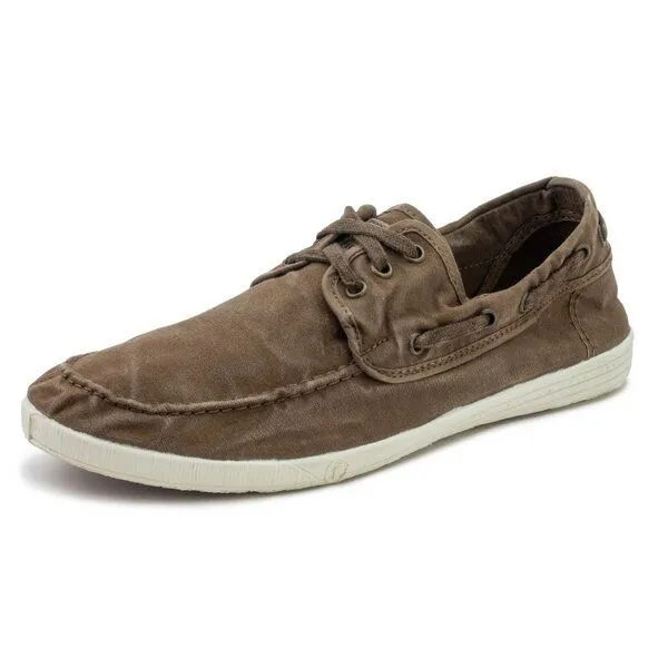 Natural World Natural World Vegan Herren Halbschuh washed - Old Elbrus, Braun (cafe grano), – Produktbild 1 von 5