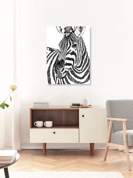 Photocircle Photocircle Poster / Leinwandbild - Zebra – Produktbild 3 von 4