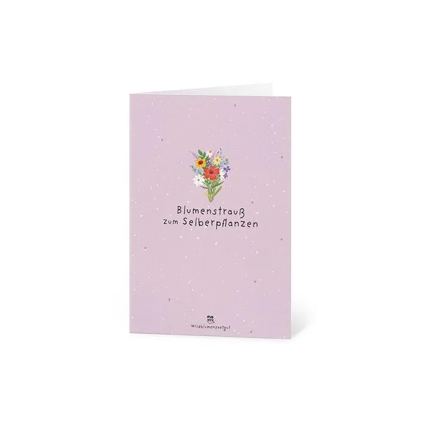 Die Stadtgärtner Die Stadtgärtner Grußkarte mit Saatpapier und Umschlag I Schöne Karte als Dankeschön, Gruß & für Geburtstag I Saatpapier enthält hochwertige Wildblumen-Samen – Produktbild 1 von 2