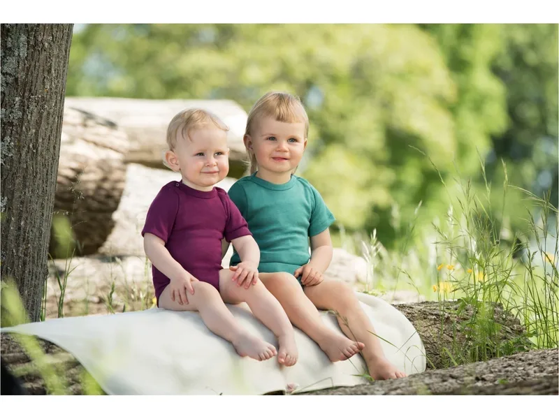 Engel natur Engel Natur Baby Body langarm orchidee Gr.62/68, Lila, – Produktbild 2 von 2