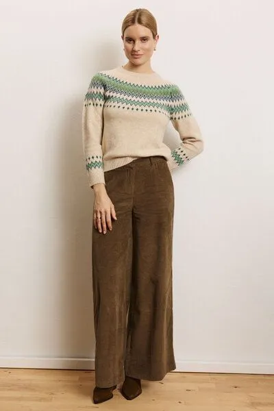 Tranquillo Tranquillo Cordhose Paolaa aus Biobaumwolle, Taupe, – Produktbild 3 von 7