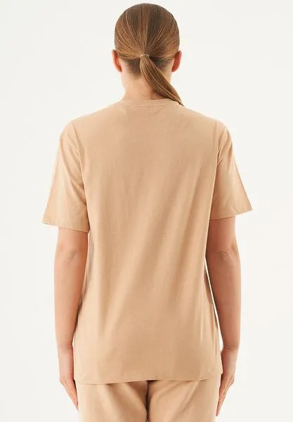 ORGANICATION ORGANICATION ESSENTIALS-TILLO-Unisex Basic T-Shirt aus Bio-Baumwolle, Beige, – Produktbild 4 von 4