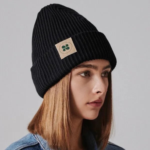 New Orchard New Orchard Winter Vegan Beanie, Schwarz, – Produktbild 4 von 4