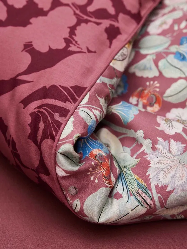 Essenza Bettwäsche Aleste, Satin, 2 teilig, mit floralem Muster, Rosa, – Produktbild 4 von 5